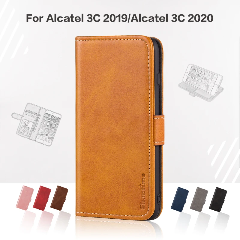 Pokrovček Za sony ericsson 3C 2019 Poslovnih Primeru Usnje Razkošje Z Magnetom Denarnice Primeru Za Alcatel 3C 2020 Telefon Kritje