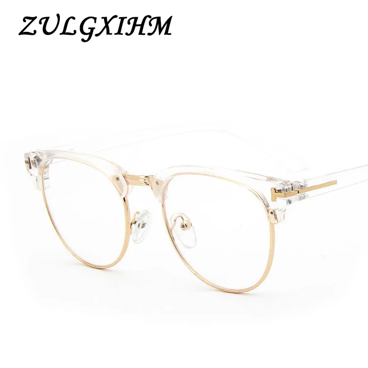 Pol Platišča Kovinskih Očal Okvir za Moške, Modni Očala Kul Optičnih Očal Človek Očala na Recept Okvir