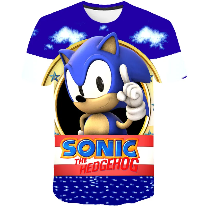 Poletje Cool Sonic Hedgehog Otroci Oblačila Sonic T-shirt Fantje T Shirt T Fant Dekle Vrhovi Najstnik Dekle krpe Fant Tshirt pretepu