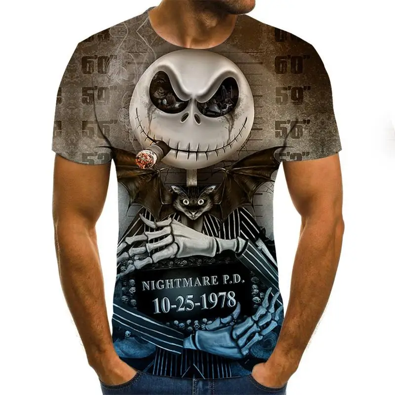 Poletje Modni T-shirt za Moške, Ženske Majica 3D Tiskanja Kratek Rokav Hip Hop Vrh O-Vratu Modni Pulover