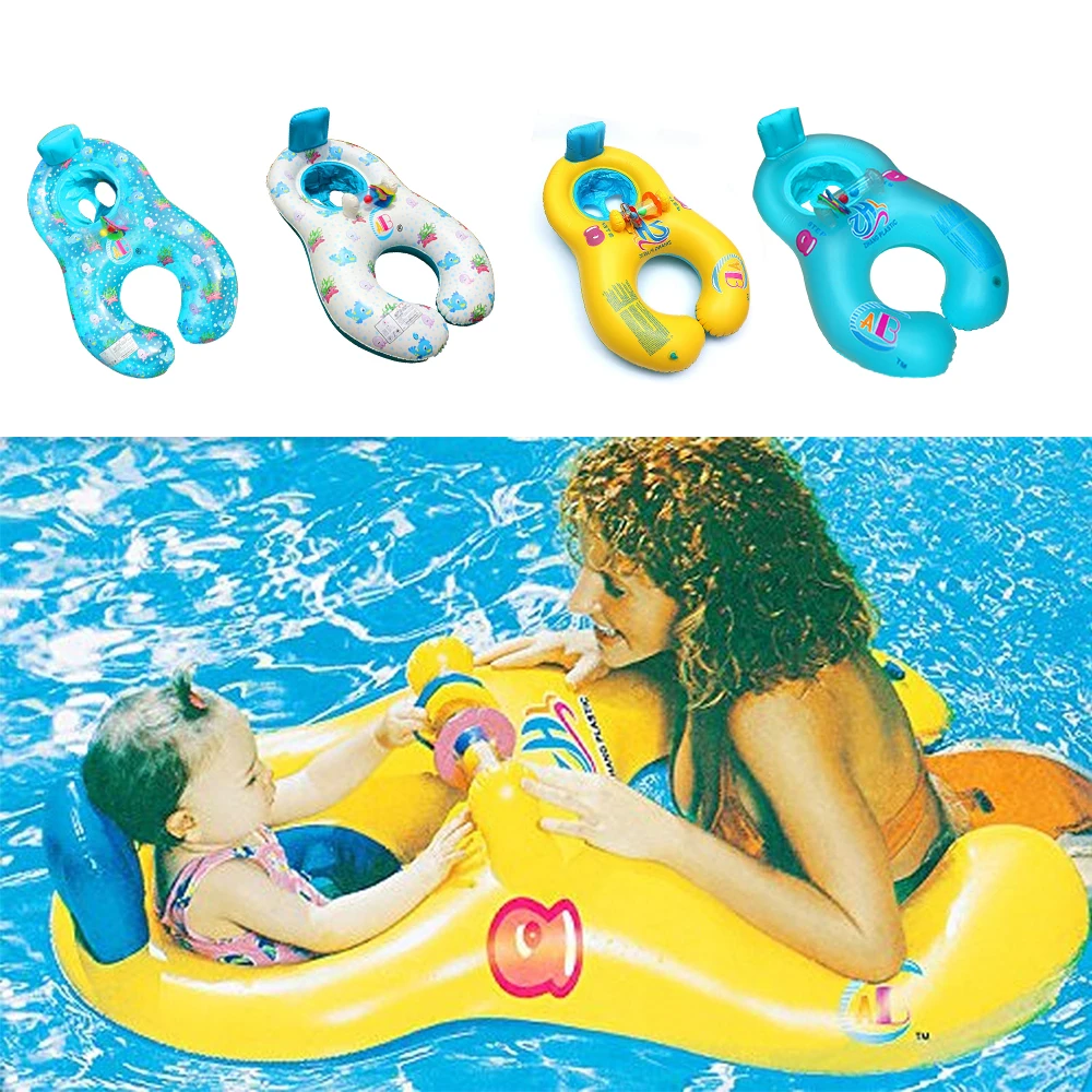 Poletje Prenosni Baby Bazen Float Vratu Obroč Z Dežnik Mati Otroci Plavati Krog Napihljive Varnostne Plavalni Obroč Float Sedež