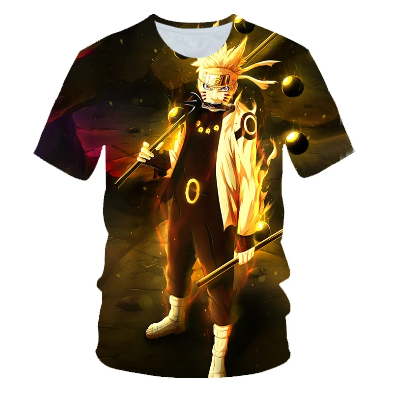 Poletje za Otroke Naruto Sasuke Tiskanje Majice s kratkimi rokavi Dekleta Tshirt Fantje Oblačila Risanka Tiskanja Vrhovi T-shirt Otroci Oblačila Dekleta Vrhovi