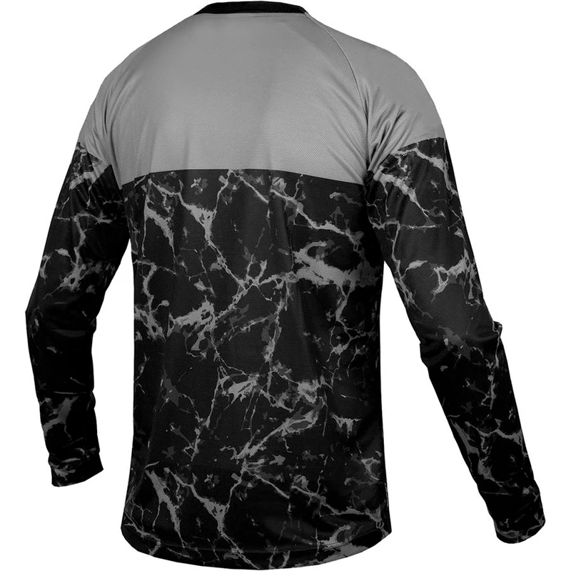 Poln rokav enduro Jersey marmorja vzorec gorsko kolo oblačila GORSKO kolesarska majica DH MX kolesarjenje majice spustu motokros obrabe
