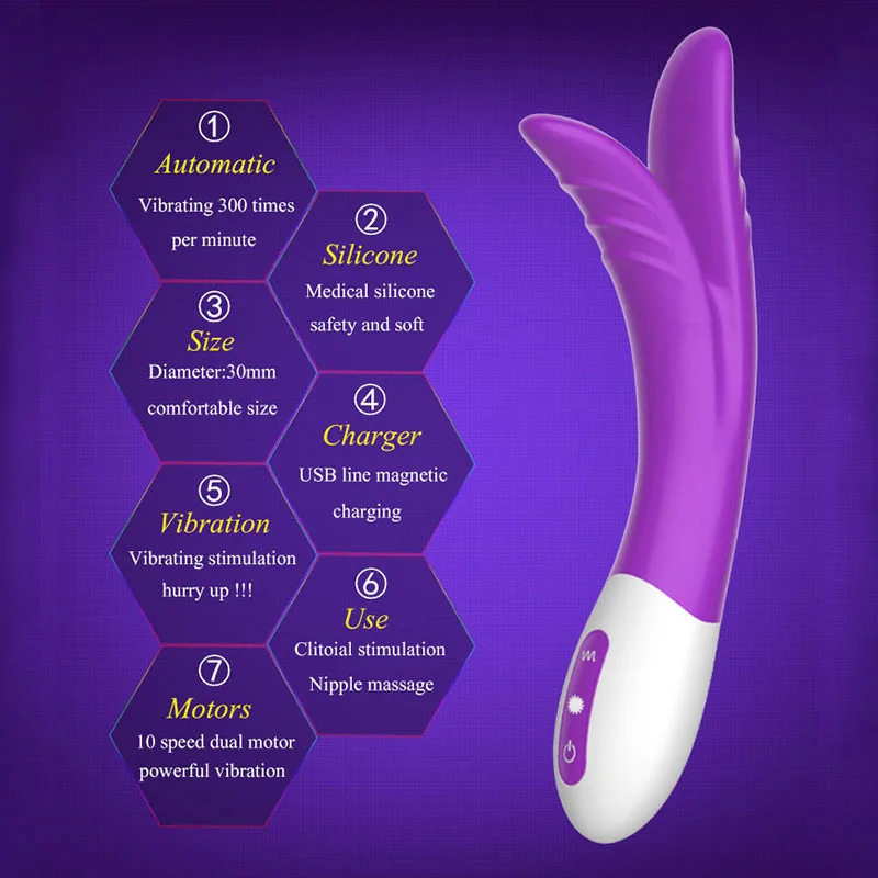 Polnilna Dildo, Vibrator Prsi Massager Stimulator Klitorisa Zajec Erotični Seks Odraslih Izdelek Sex Igrača Sexo Vibrator Za Klitoris