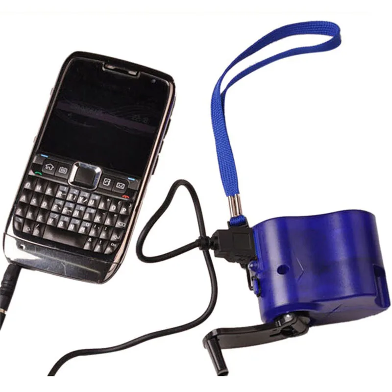 Polnilnik USB, Polnjenje Sili Strani Ročice Moč Dinamo Za Prenosni Zunanji Mobilni Telefon 8899