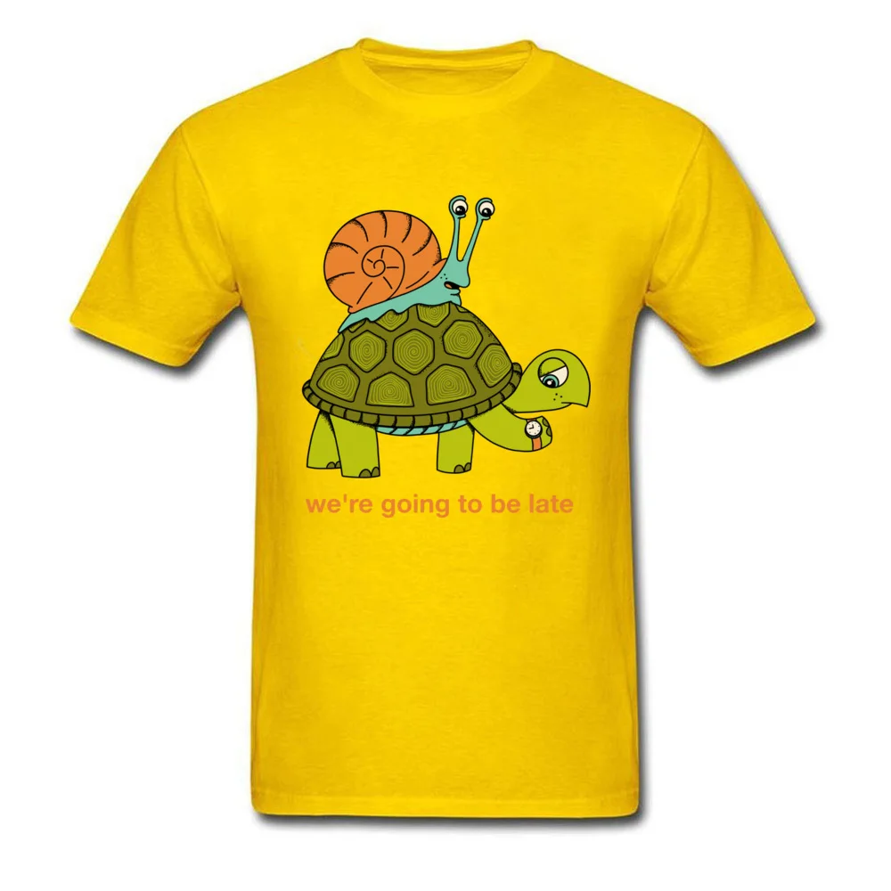 Polž Rider Tortoise Zabavne Majice Risanka Moda Natisniti Tee-Shirt Relativna Hitrost Igre Tshirt Študent Najboljše T Shirt Za Moške