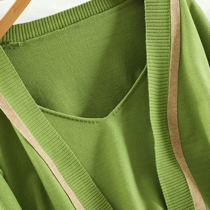 Pomlad jesen korejski 2020 nLong-sleeved pleteni jakna + pletene suspender krilo, pulover priložnostne obleko, dvodelno, TZ508