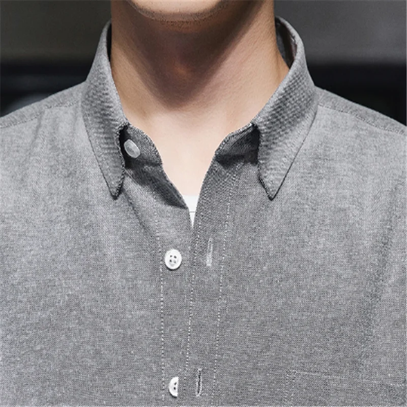 Pomlad Jesen Moški Majica Dolg Rokav Priložnostne Korejski Oblačila Blusas Bluzo Camisa Koszule Hemd Vestidos Casuales Oblačila 2020