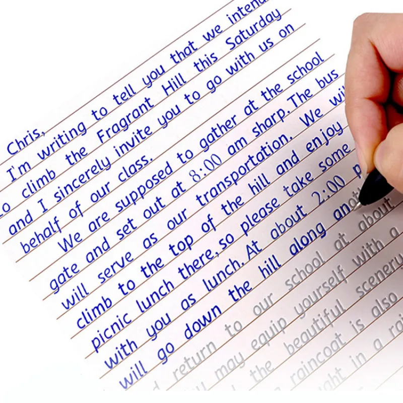 Ponovite Pero Pisanja Hengshui Pisanje angleščina Kaligrafija Pisanja za Odrasle Otroke Vaje Kaligrafija Praksa Knjige Libros