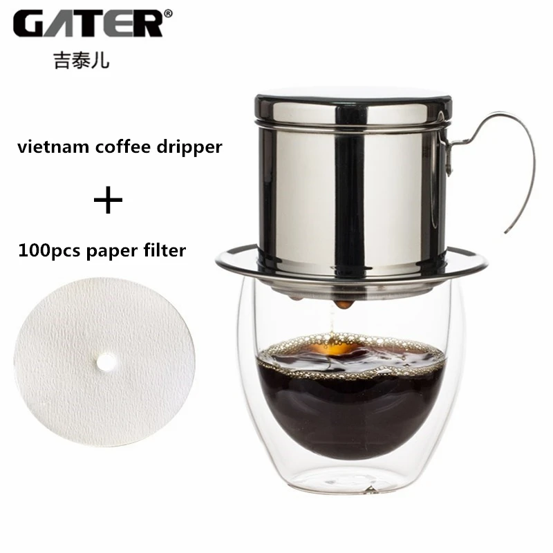 Ponovno Vietnam Kave Dripper Filter In 100 kozarcev Aparat za Filter Papir Vietnam Kapljično Pot Vietnamski Filter Papir, Aparat za Filter Pokal
