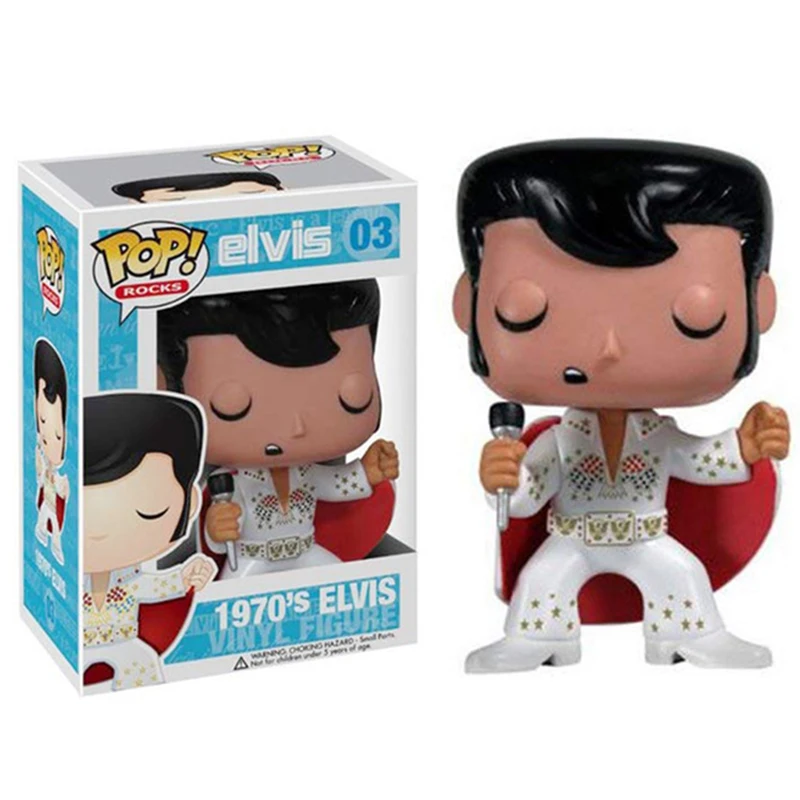POP 1970 je Elvis Presley 03# pvc model Slika Igrače stich 127# figurice za dekoracijo Zbiranja igrač za otroke, Darilo za rojstni dan