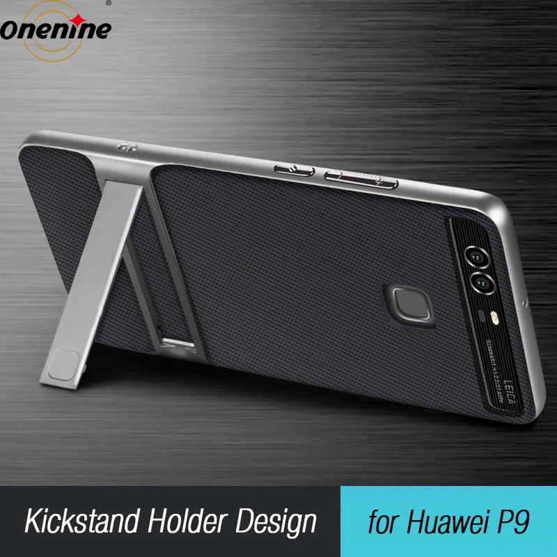 Popolnoma Novo 3D Oporo Hibridni Primeru za Huawei P9 Silikonski Pokrov TPU+PC Royce 360 Celotno Zaščitno Hrbtni Pokrovček HuaweiP9 Coque Oklep