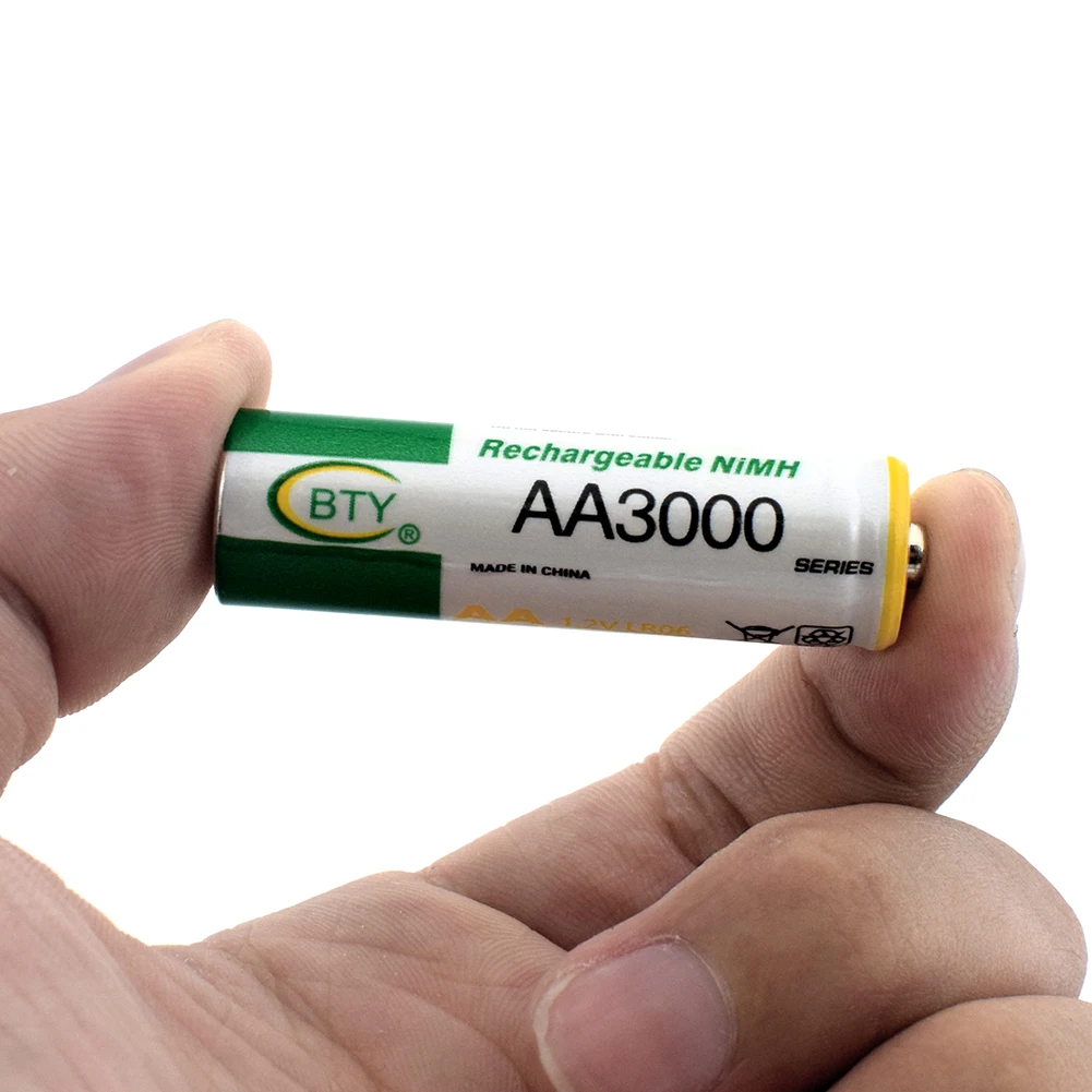POSTHUMAN 8pcs 3000mAh LR6 AA Polnilne Baterije BTY HI-ZMOGLJIVOST AA 2A 15A HR6 Ni-mh 1.2 v Baterije Dolgotrajne Baterije AA