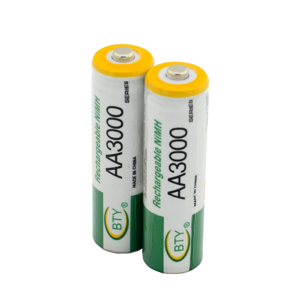 POSTHUMAN 8pcs 3000mAh LR6 AA Polnilne Baterije BTY HI-ZMOGLJIVOST AA 2A 15A HR6 Ni-mh 1.2 v Baterije Dolgotrajne Baterije AA