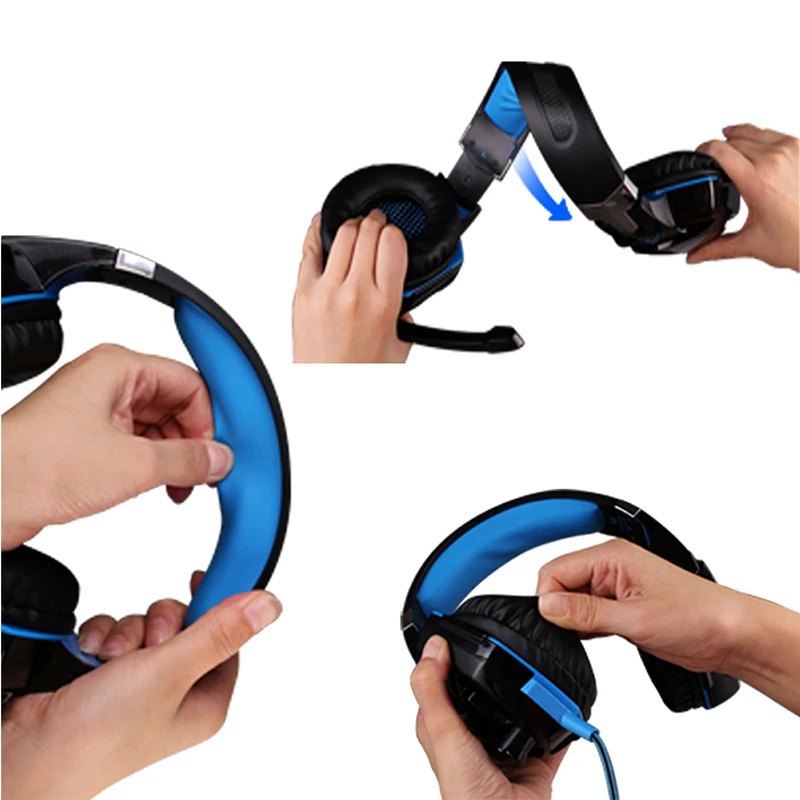 Potrditev Prodaje Gaming Slušalke Stereo Globok Bas Slušalke z Mikrofonom LED Luči PC In Igralne Optični + USB Miš Igralec Miši
