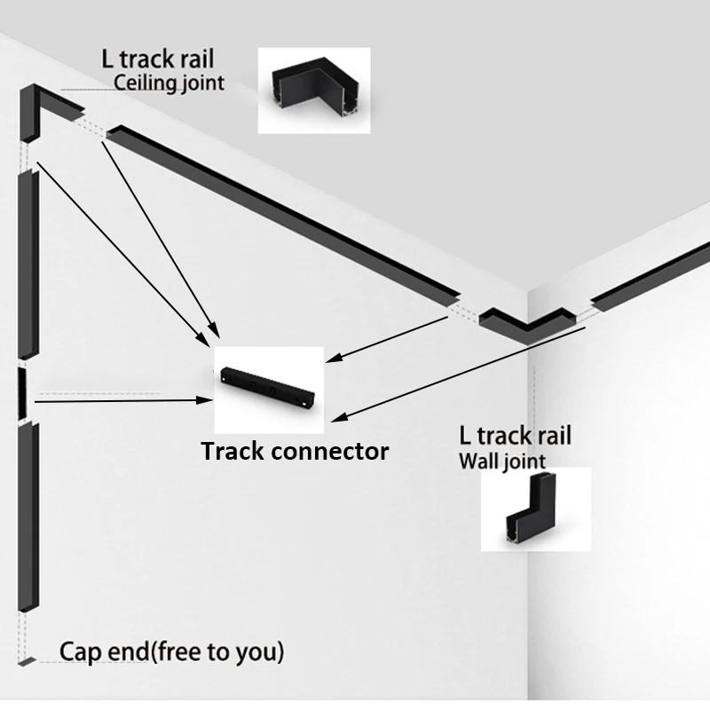 Površina flush Nameščena Ustvarjalnih Magnetnih Luči Svetilka Linearna Svetilka 1M Zaprtih Smart Bluetooth Zatemniti Led Svetlobni Svetlobne poti