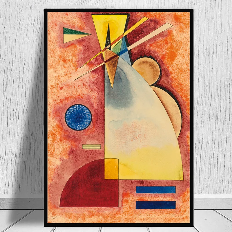 Povzetek Geometrijske Umetnine, ki Jih Vladimir Kandinsky Platno Umetniških Slik, Plakatov in Fotografij Wall Art Slik, Dnevna Soba Dekor