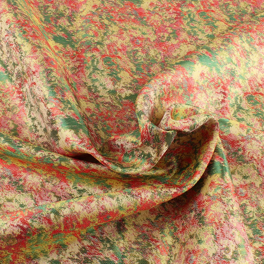 Povzetek oljna slika, slog jacquardske brocade tkanine zvezdnato vzorec modne tkanine DIY oblačila torbe 90 cm širok in dvorišče