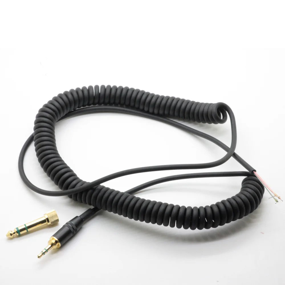 Poyatu Nadomestni Kabel Kabel za SONY MDR-7506 7509 V6 V600 V700 V900 MDR 7506 Slušalke Pomlad Spiralno Zvite Popravila DJ Kabel
