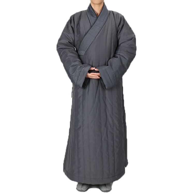 Pozimi Zen Medition Menih Haljo Kungfu Enotno Nepremočljiva Shaolin Kostum Menih Plus Debelo Toplo Monnik Obleki Je Ležala Budistični Menih Oblačilih