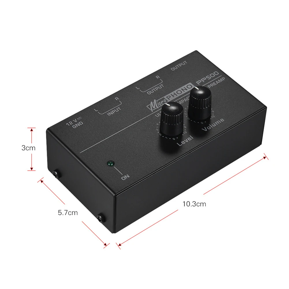 PP500 Ultra-kompakten Telefon Preamplifier Phono pre-amp Bass Treble Ravnovesje Glasnosti Zvonjenja EQ Nadzorni Odbor Nova