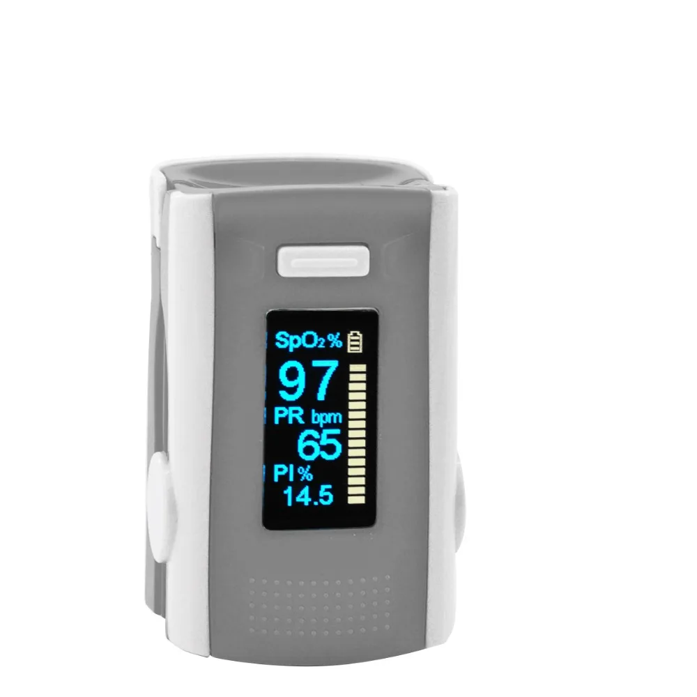 PR+MISE M110gray+F9rosered Gospodinjstvo Zdravje Spremlja Prst Impulz Oximeter ABS Silikonski Senzor Opreme Pulsioximetro