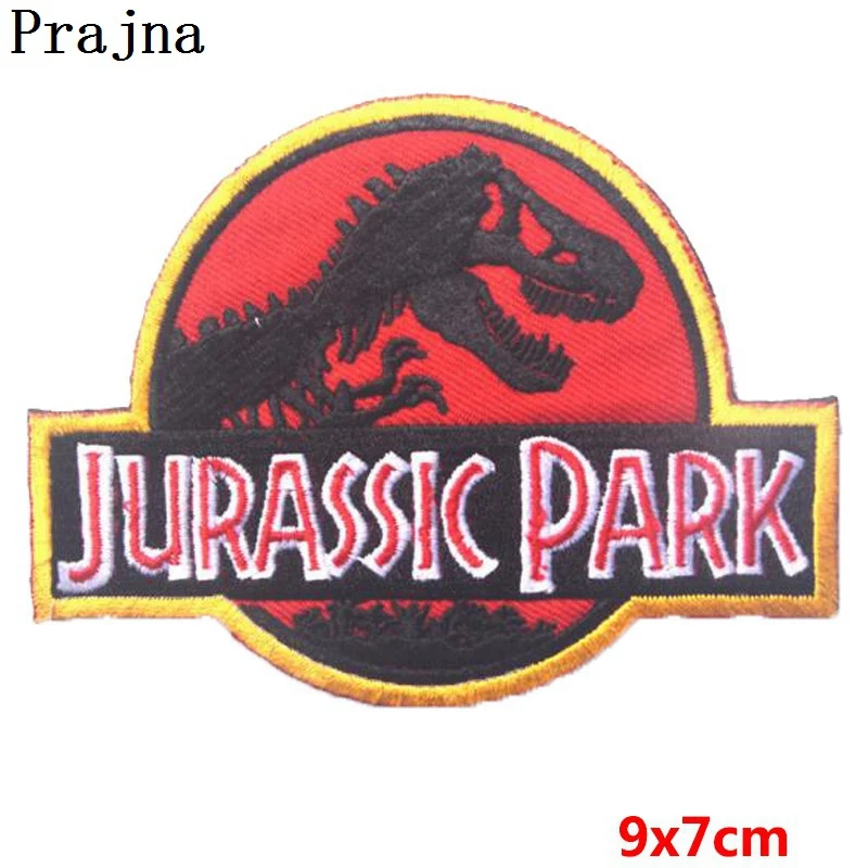 Prajna 10PCS Jurassic Park Obliž Železa Na Obliži Dinozaver Šivanje Vezenega Obliži Za Oblačila Debelo Parches Anime Film