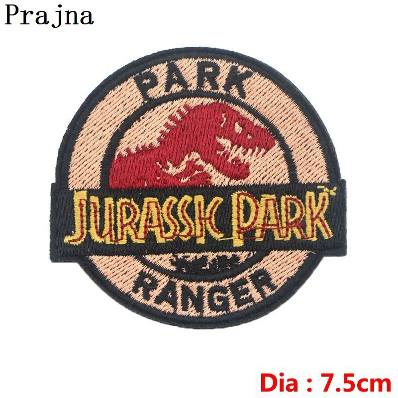 Prajna 10PCS Jurassic Park Obliž Železa Na Obliži Dinozaver Šivanje Vezenega Obliži Za Oblačila Debelo Parches Anime Film