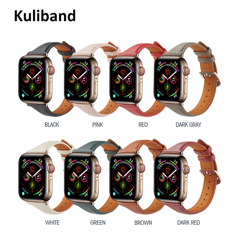 Pravega Usnja Band za Apple, Pazi SE/6/5/4/3/2/1 38 mm 40 mm Watchband Usnje zanke Zamenjava Pasu za iWatch 6/5 42mm 44 mm