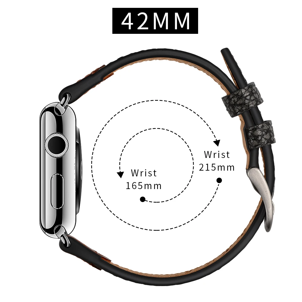 Pravega Usnja watchband za Apple ura 5 4 38 mm 42mm 40 mm 44 Kamen vzorec zapestnica za iWatch 4 3 band zamenjava pasu
