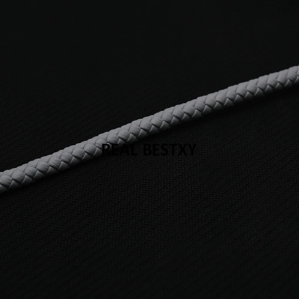 PRAVI XY 2m/veliko cca 6 mm, belo usnje Kabel Nakit Kabel Obrti Nakit, Izdelava super vlaken usnjene vrvice za nakit, izdelava