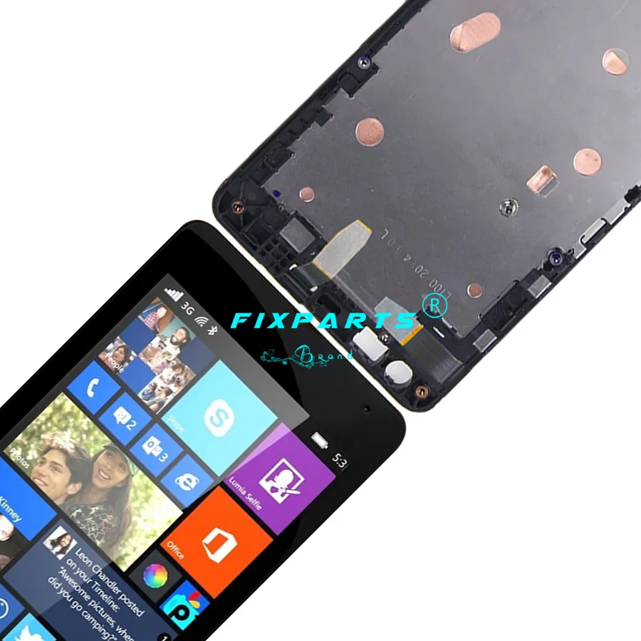 Preizkušen Za Nokia Lumia 535 LCD-Zaslon, Zaslon na Dotik, Računalnike Montaža Z Okvirjem N535 RM-1090 LCD-Zaslon Za 2S Različica