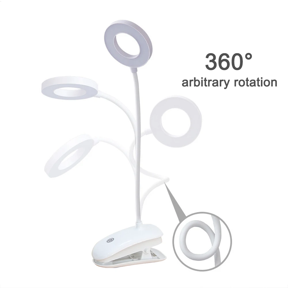 Prenosna LED Namizna Svetilka, 3 Načini Dotik Za Vklop/Izklop 7000K Zaščito za Oči Posnetek namizne Svetilke, USB Polnilne Branje Zatemniti