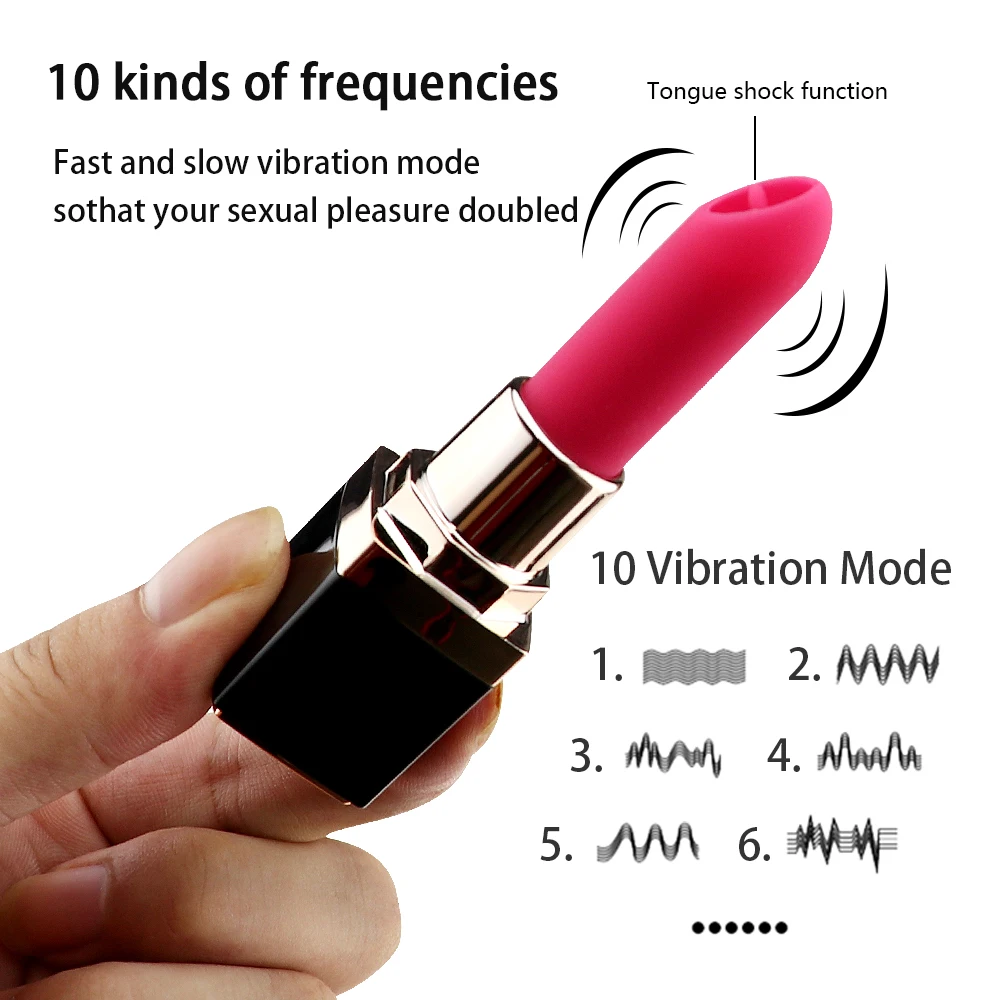 Prenosne Hitrosti 10 Mini Šminka Vibrator Napolnite Bullet G-spot Masaža Klitoris Stimulator Erotični Izdelek, Sex Igrače za Ženske