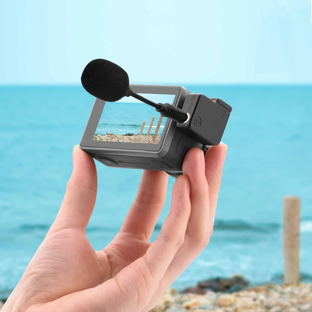 Prenosni 3,5 mm Mini Mikrofon Zvočna kartica za DJI OSMO Dejanje Športne Kamere Mic Lahki Snemanje, Fotografiranje Dodatki