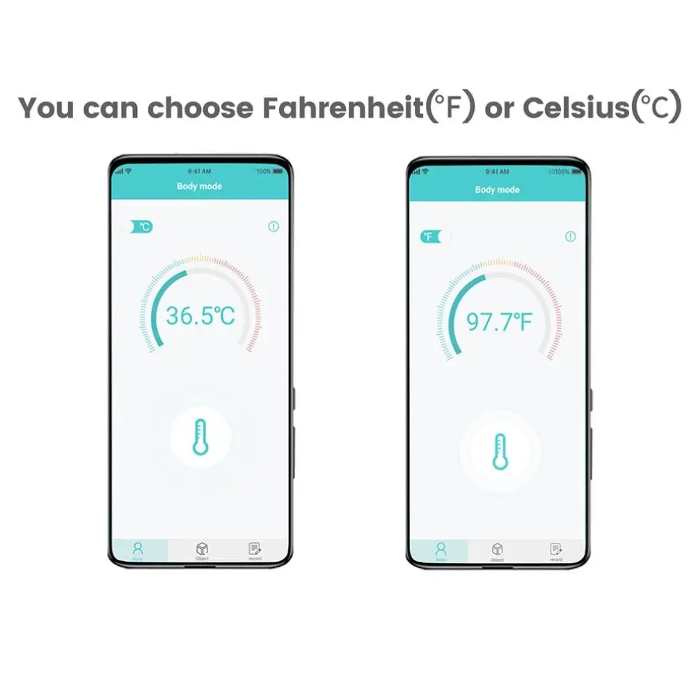 Prenosni brezkontaktno Ir čelo termometer mobilni telefon, mini termometer za Android Tip C Temperatura Detektorja