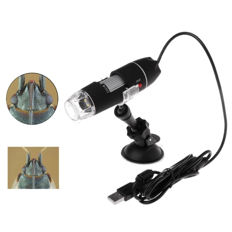 Prenosni Digitalni USB Mikroskop Fotoaparat 1000X 8 LED Luči Ročno Sesalno Orodje