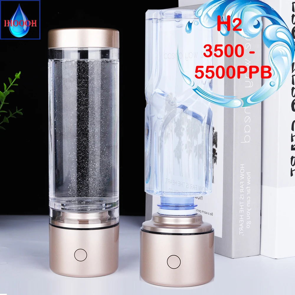 Prenosni Minimalno Nano High Vodik Voda Generator Steklenice/Pokal Quantum Čisto H2 Plina Ventilator Alkalne ORP Elektrolizo Ionizer