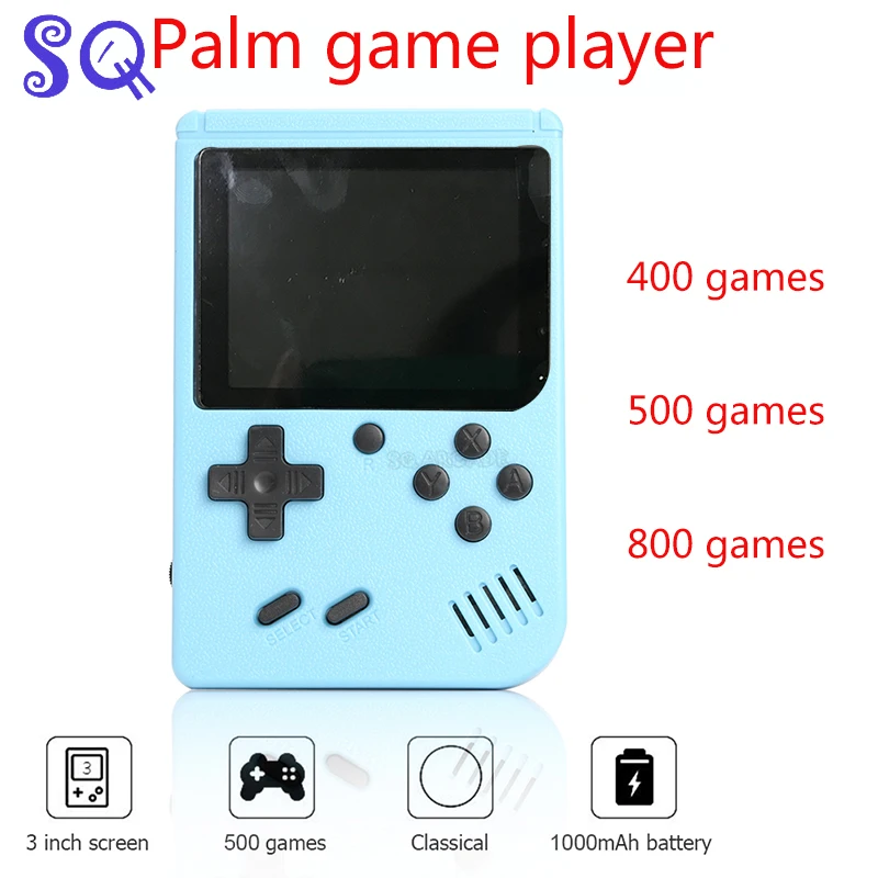 Prenosni Retro Video Igra Konzola 3,0 Palca Ročni Igralec Igra za Otroke Vgrajen 500 Igre Klasične Igre Mini Žep Gamepad