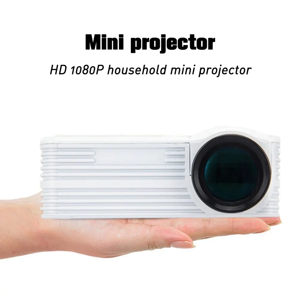 Prenosni Video Projektor za Domači Kino Kino Urad Supplie Črna/bela Mini LCD Projektor Media Player Za Pametne Telefone