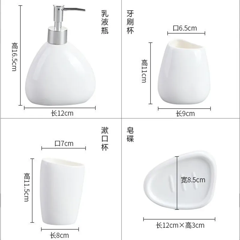 Preprosto neumna bele keramike, Kopalniške Opreme Komplet kopalnica šest sklopov pranje določa suite kopalnica Keramika pranje material