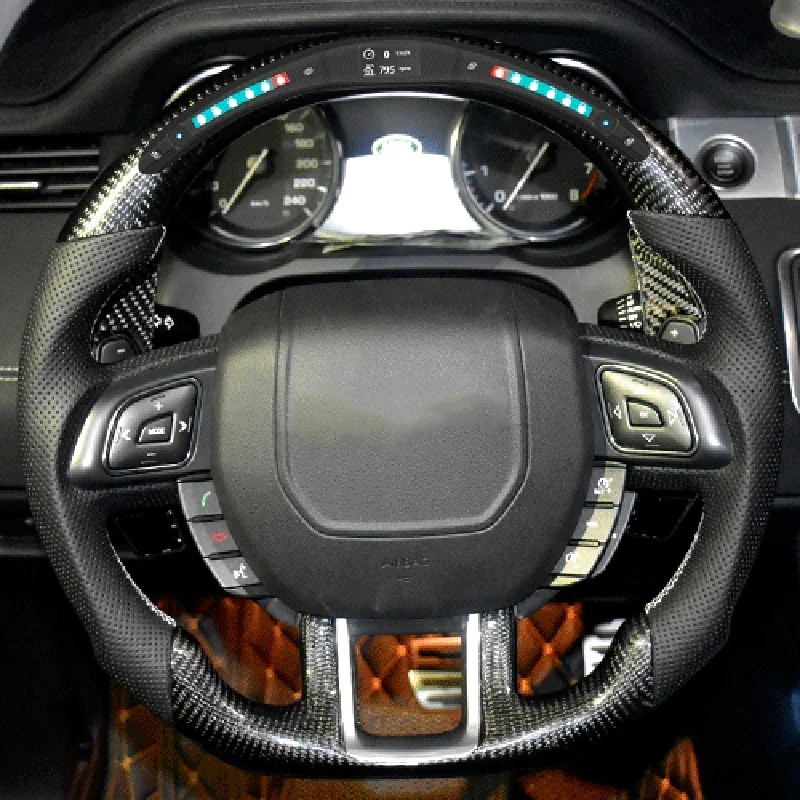 Preuredi Avto LED Ogljikovih vlaken volan Za Land Rover Range Rover Velar Odkritje Šport 3 4 Defender Freelander 2002-2020