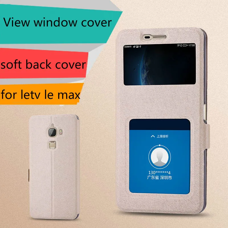 Prikaži Okno Usnjena torbica za LeEco Letv Le Max X900 Magnetni Pokrov za LeEco Max Zaščitna Telefon Primerih Vrečko