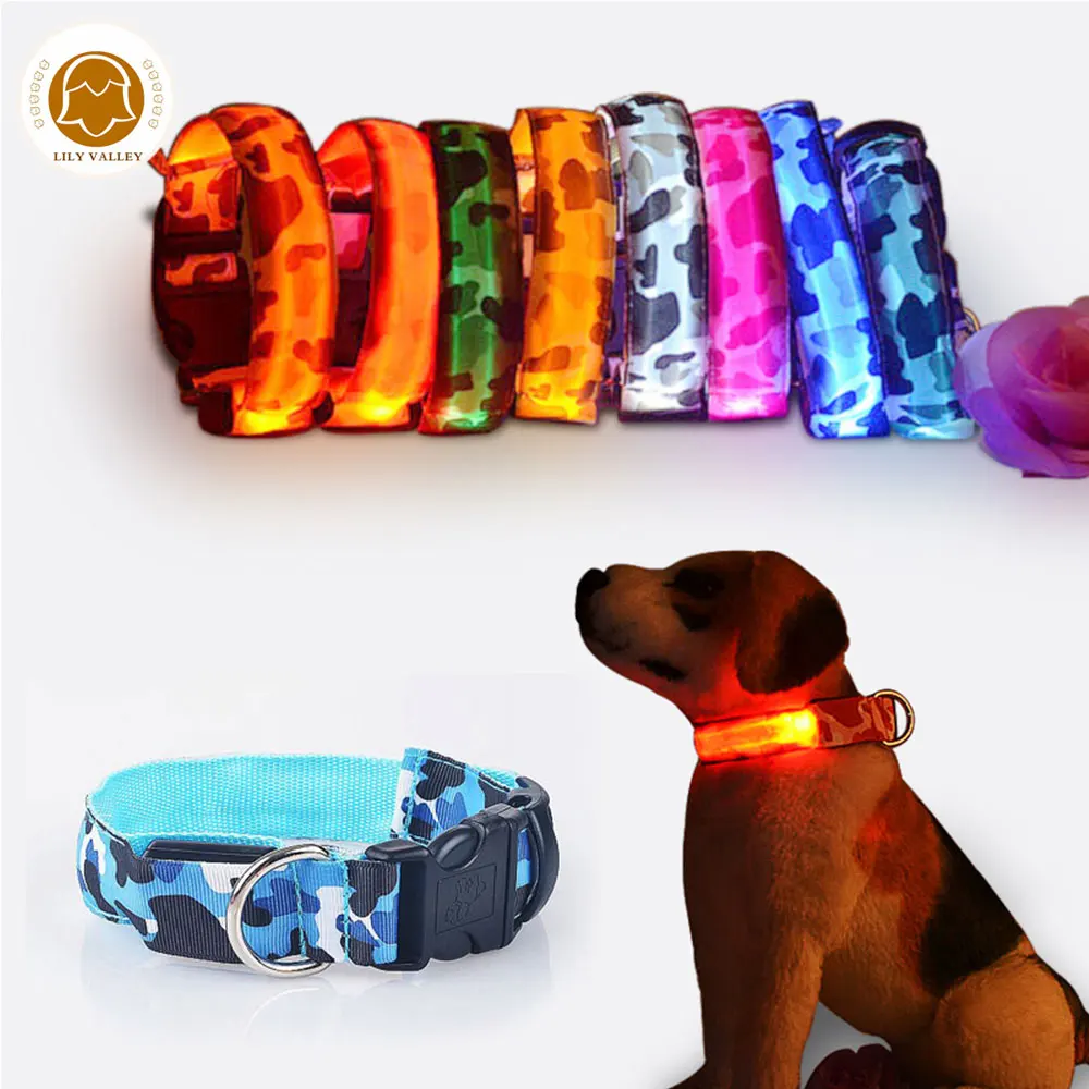 Prikrivanje prilagodljiva dolžina 35-60 cm LED pes ovratnik z 7colors trak svetlobe slog bliskavica led pes povodec za hišne pes/mačka wd003