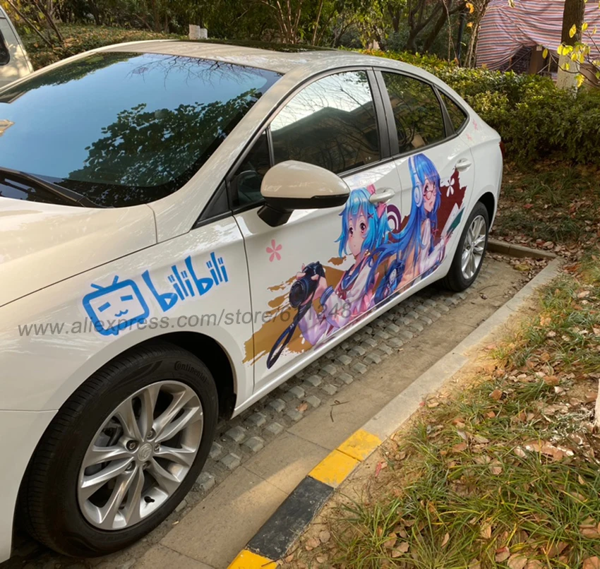 Prilagodite Itasha Nalepke Anime Avto Nalepke HD Tiskanje Vinil Rally Nalepke Auto Vrata Telo Drift Dirke Nalepko Zaščitno folijo