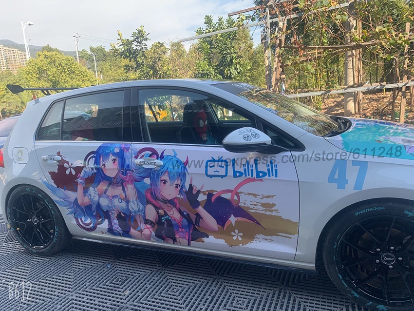 Prilagodite Itasha Nalepke Anime Avto Nalepke HD Tiskanje Vinil Rally Nalepke Auto Vrata Telo Drift Dirke Nalepko Zaščitno folijo