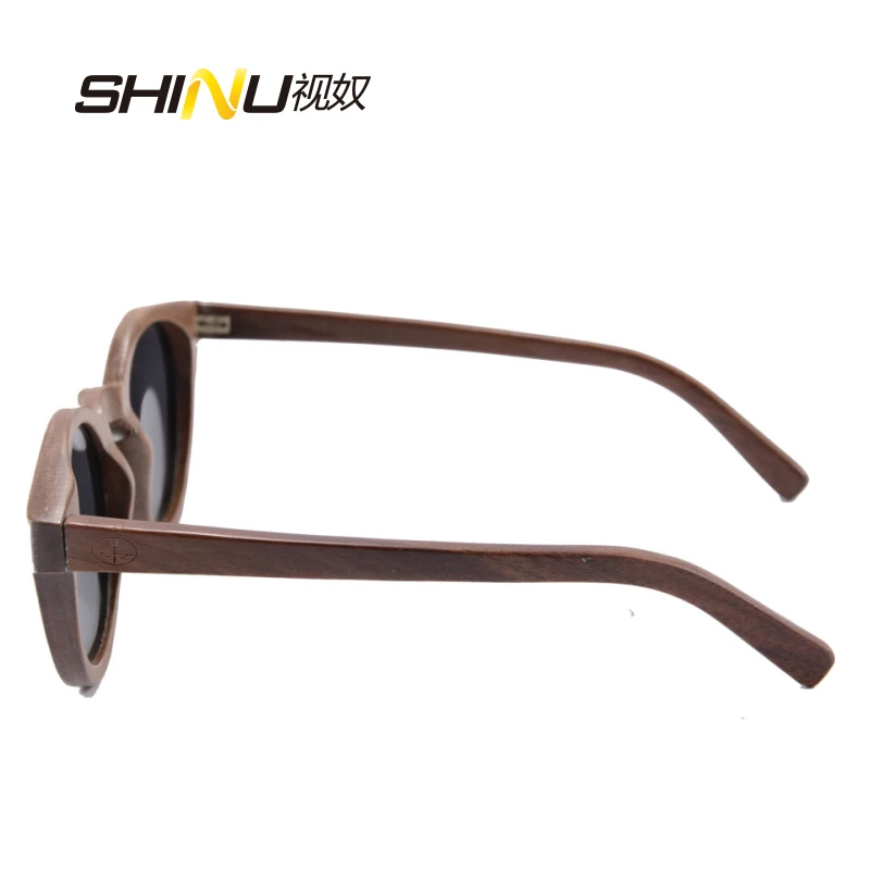 Priljubljena Okrogla sončna Očala Za Ženske in Moške blagovne Znamke Oblikovalec Polarizirana sončna Očala Lesa, Ročno izdelana sončna Očala Potovanja Vožnje Očala NIJA