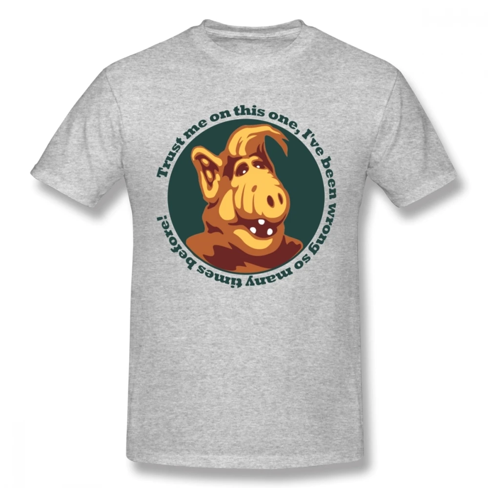 Priložnostne Alf Guru T Shirt Visoke Kakovosti Človek Poletne Ulične Tee O-vratu Plus Velikost T-shirt Božično Darilo Tshirt Bombažne Tkanine