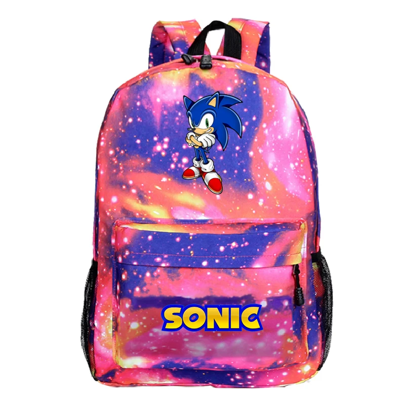 Priložnostne Nahrbtnik Sonic Potovanja Nahrbtnik Študent Šolsko Fantje Dekleta Sonic Šolske Torbe za Najstniška Dekleta, Fantje