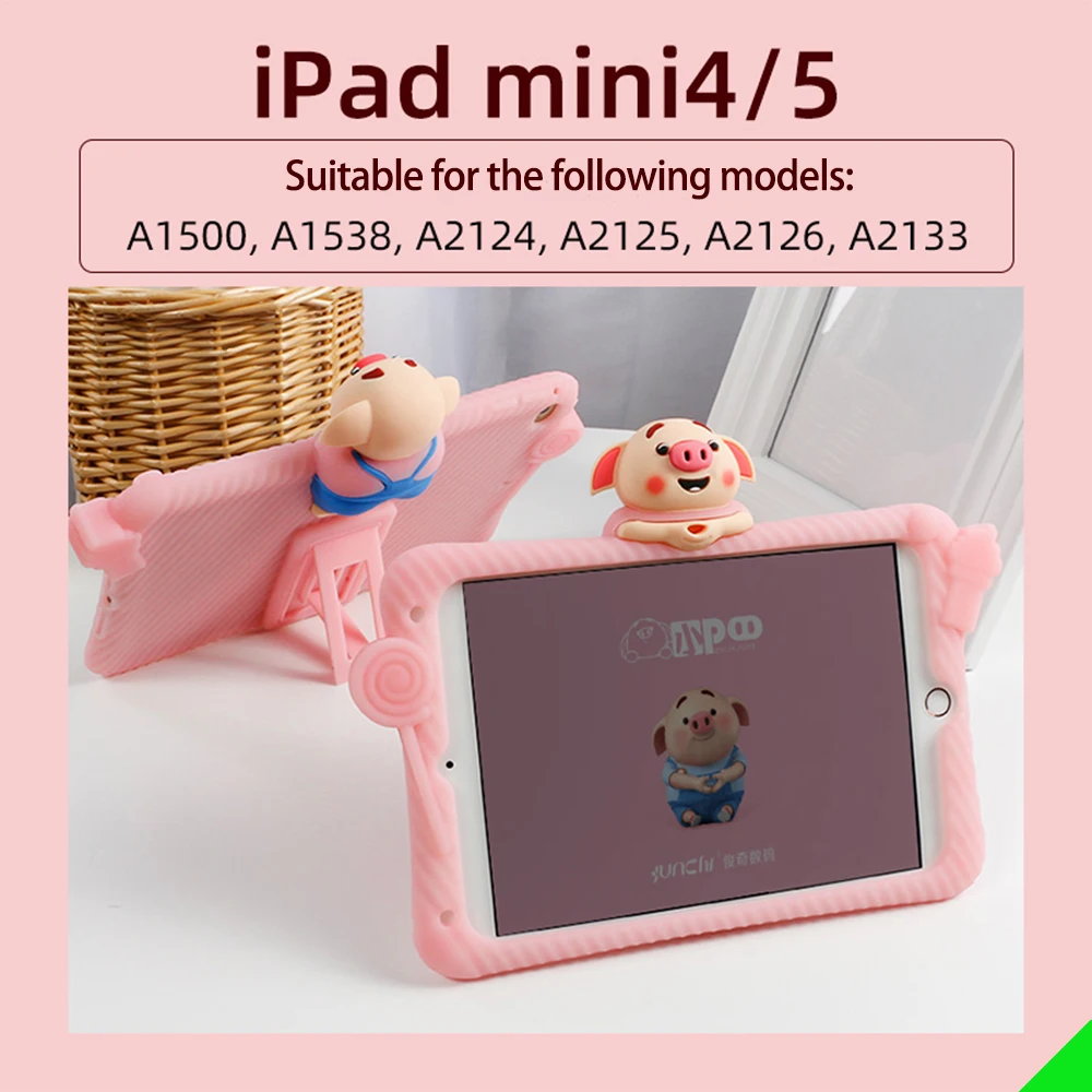 Primer ipad, IPad Mini 12345 Primeru Otroci Risanka Shockproof Silikonski Tablet Pokrov